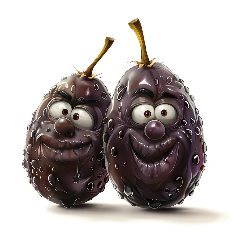 Cartoon Raisins Characters