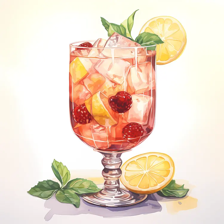 Fruit Cocktail in Glass