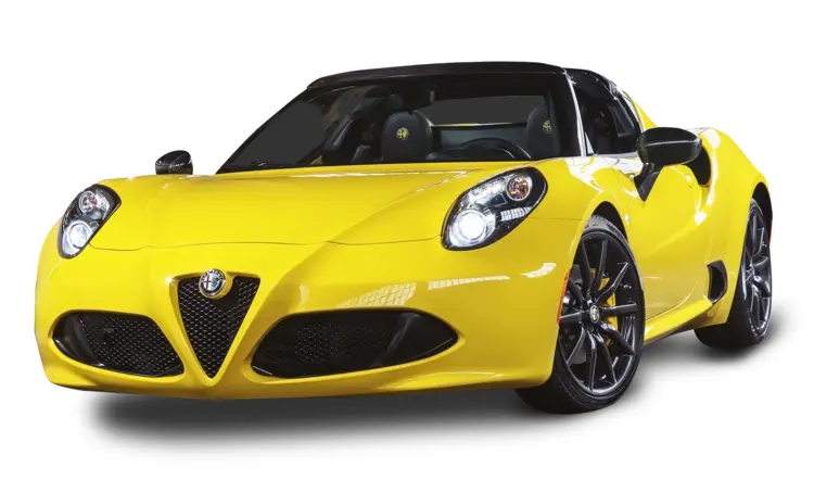 Yellow Sports Car on Display