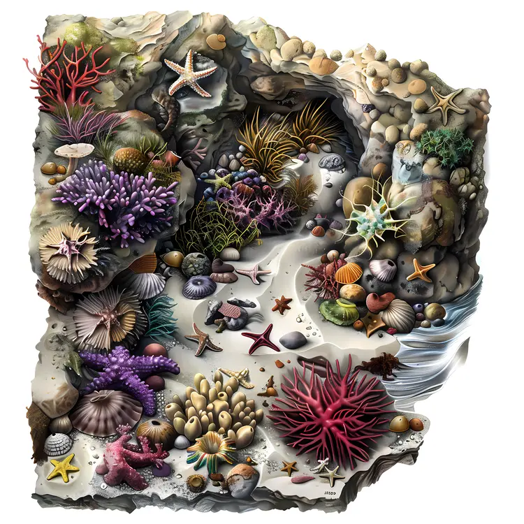 Colorful Coral Reef Artwork