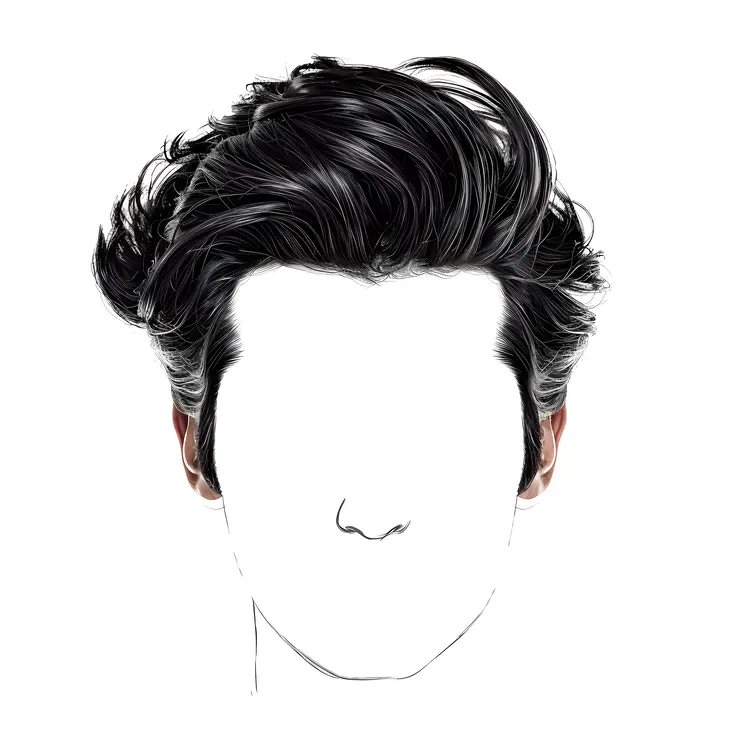 Stylish Black Wavy Hair