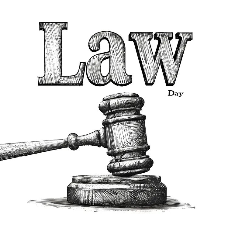 Law Day Gavel Illustration