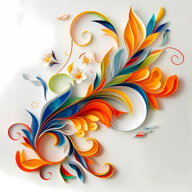 Colorful Abstract Swirl Design