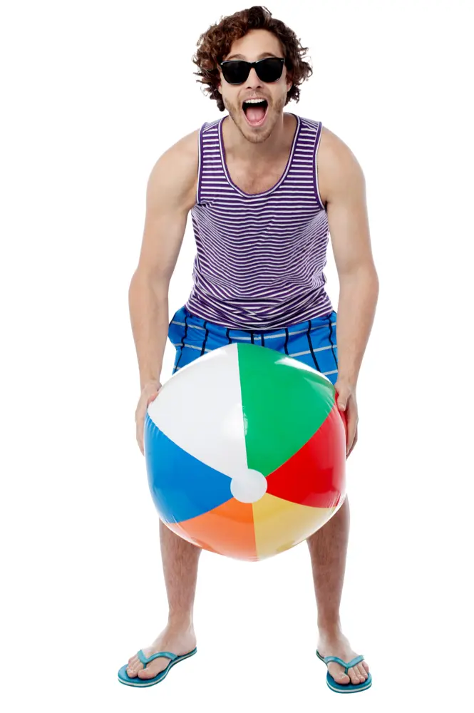 Man with Beach Ball