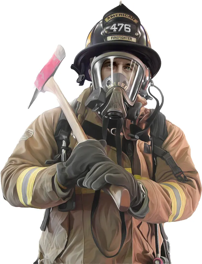 Firefighter with Axe