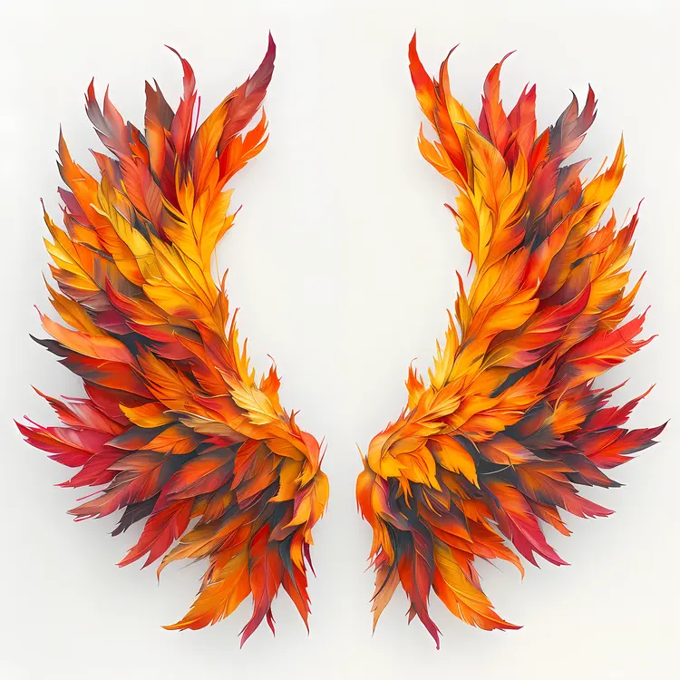 Fiery Wings Illustration