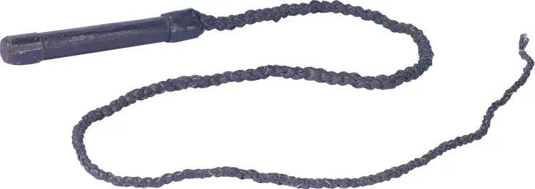 Black Leather Whip for Riding