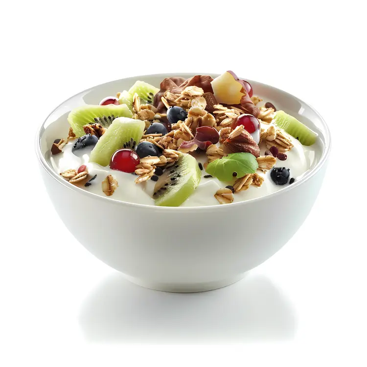 Healthy Yogurt Bowl with Fruits and Granola