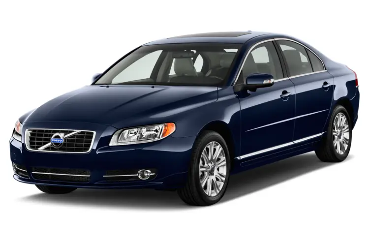 Blue Volvo Sedan Car