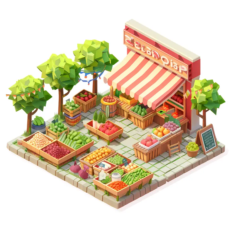 Outdoor Fruit and Vegetable Stand