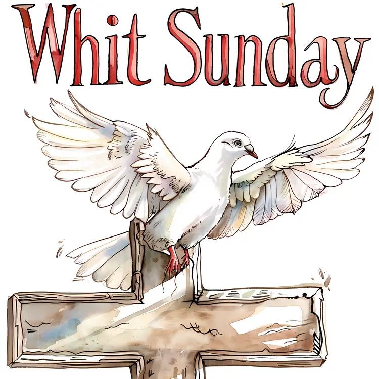 Whit Sunday with Dove on Cross