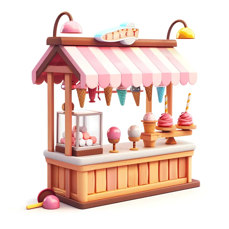 Cute Ice Cream Cart