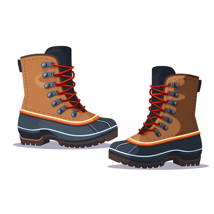 Brown Snow Boots for Winter