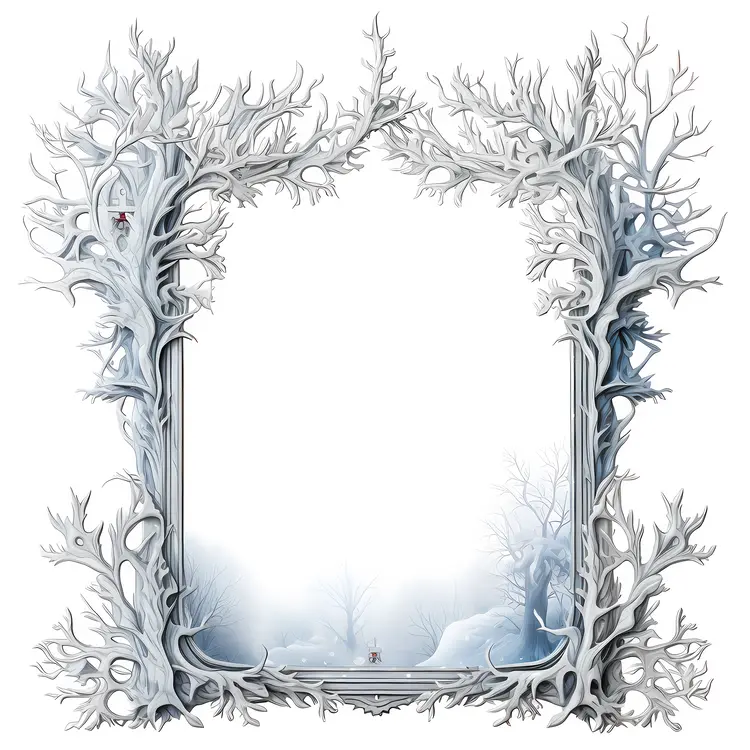Winter Tree Frame with Branches