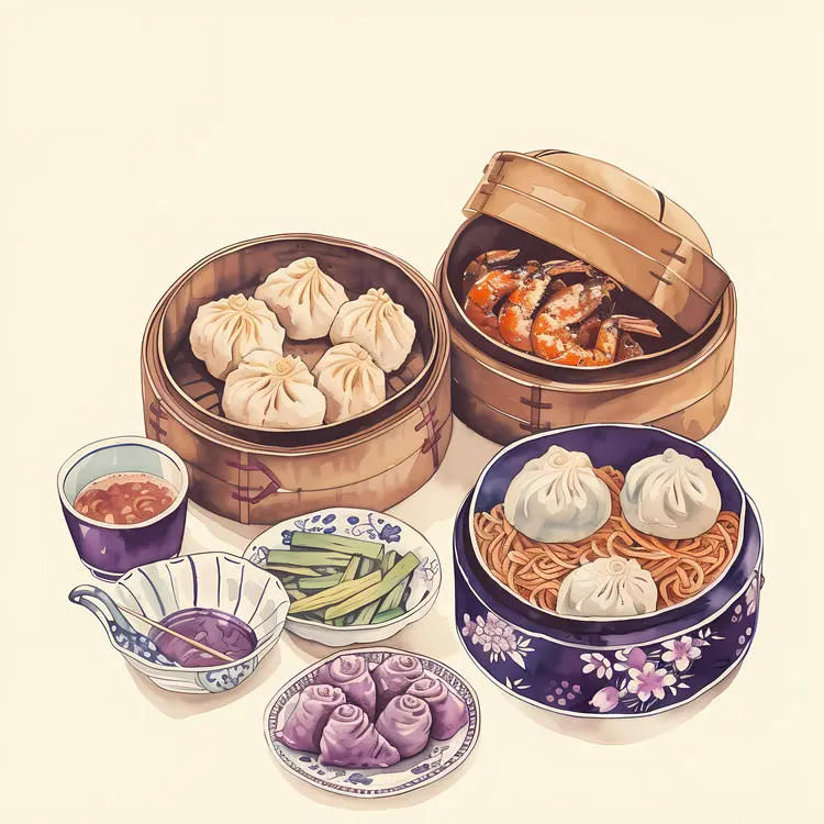 Delicious Dim Sum Feast