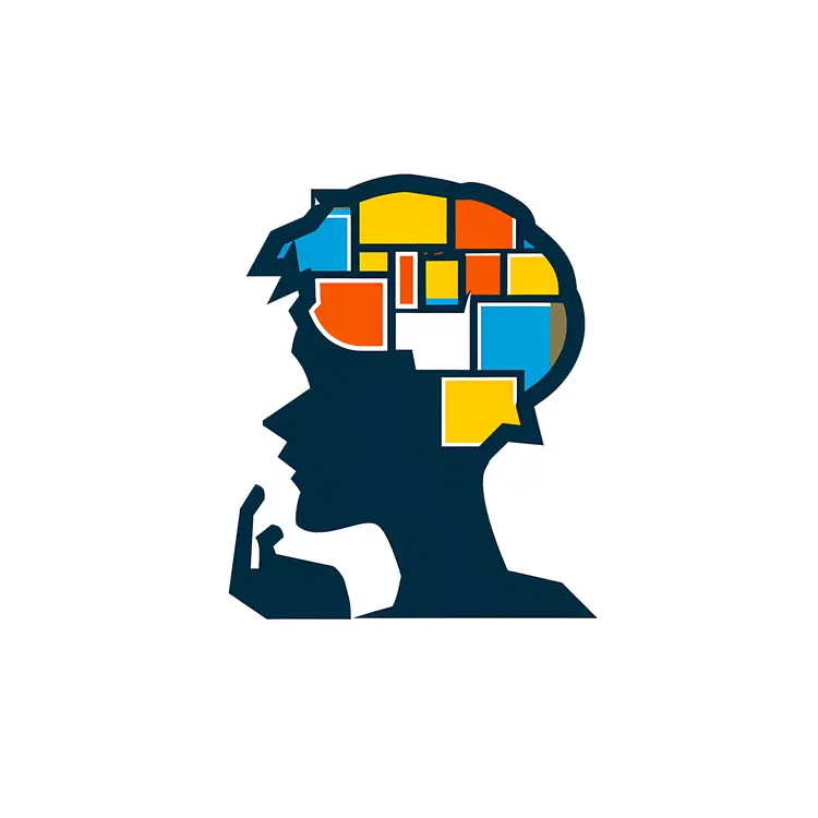 Colorful Brainstorming Silhouette