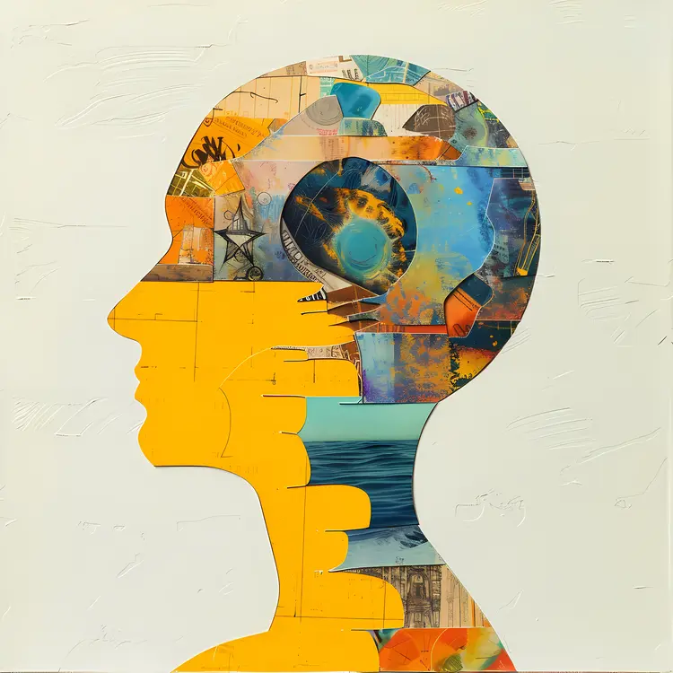 Abstract Head Collage
