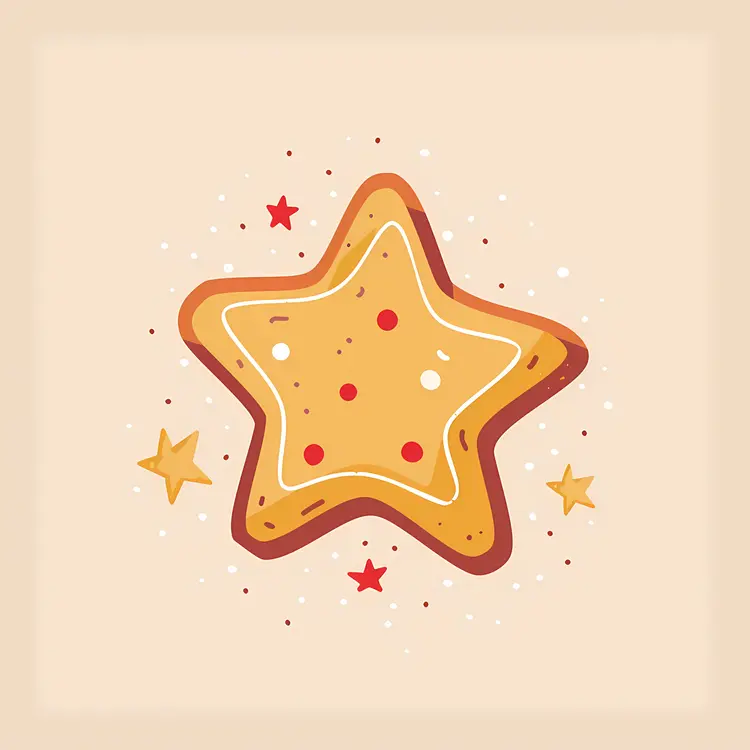 Star-Shaped Christmas Cookie