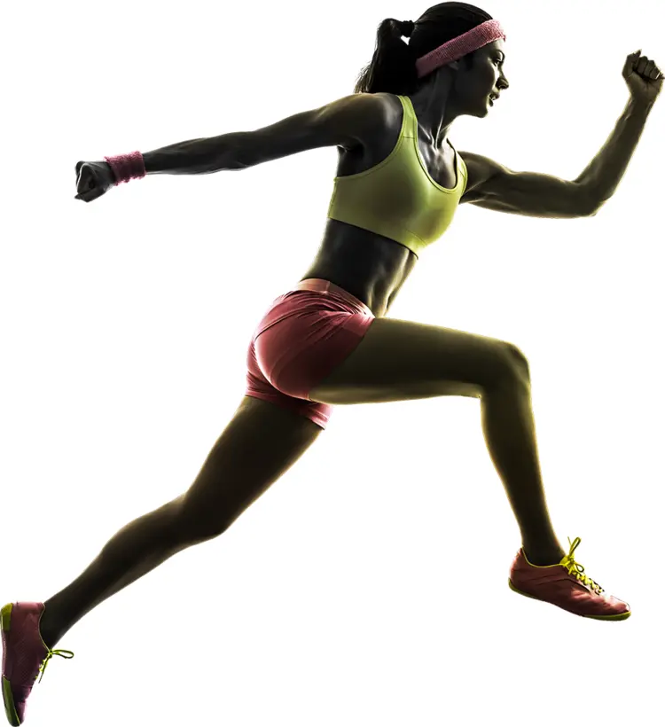 Running Woman in Sportswear