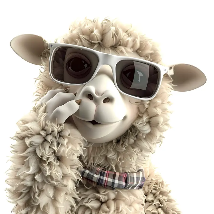 Cool Sheep with Sunglasses