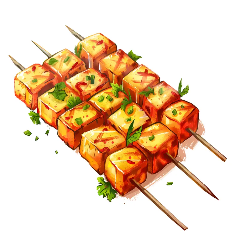Grilled Skewers with Herbs and Spices