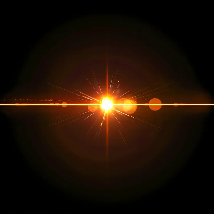 Orange Light Burst