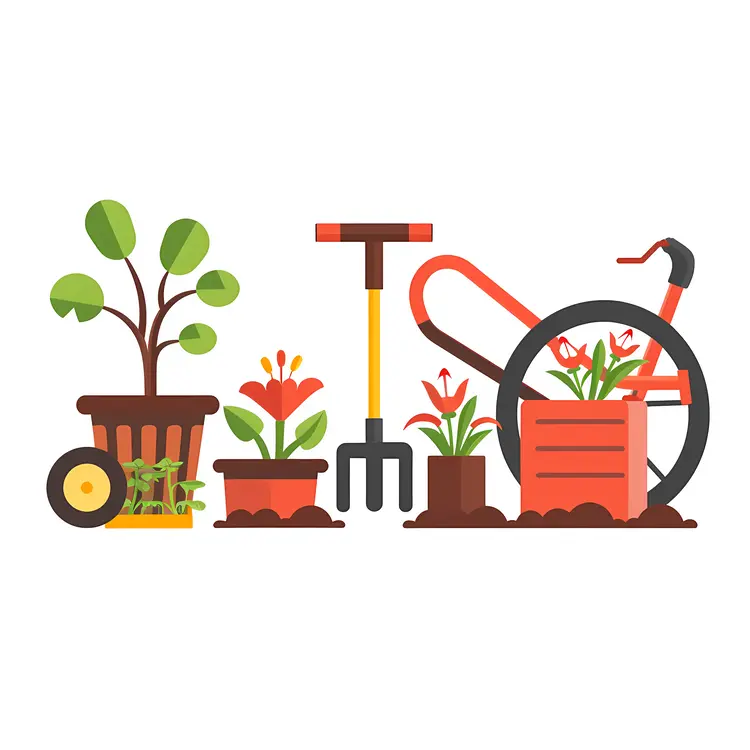 Gardening Tools and Plants