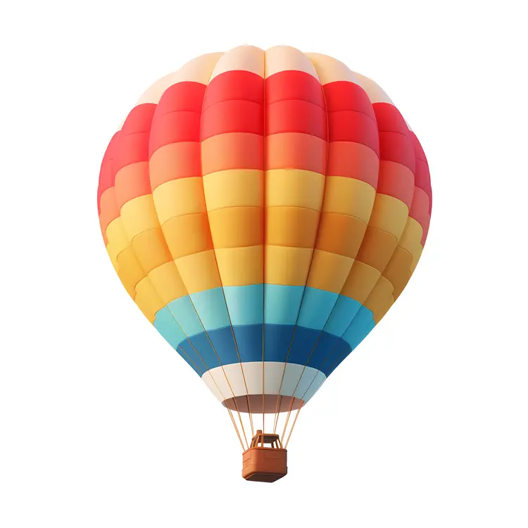 Colorful Hot Air Balloon in the Sky