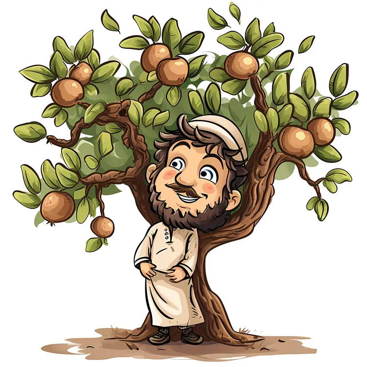 Man Standing by Fruit Tree