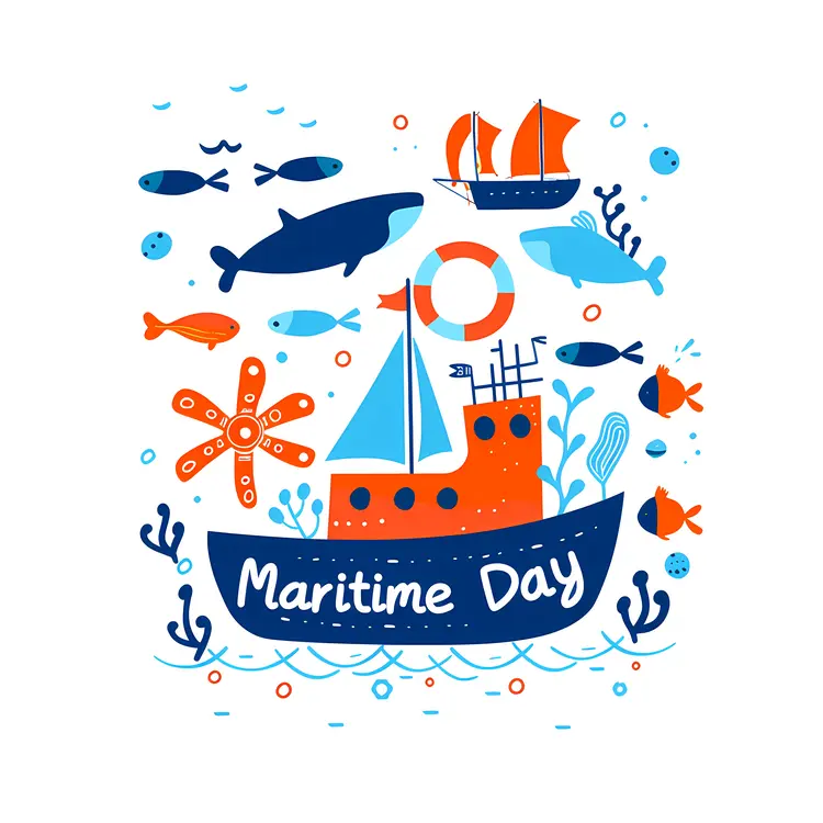 Maritime Day Celebration Illustration