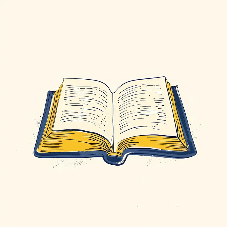 Open Book Illustration