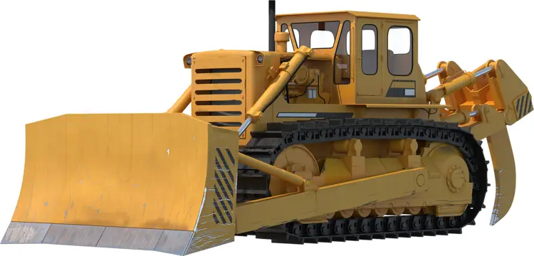 Yellow Bulldozer for Heavy Construction Work