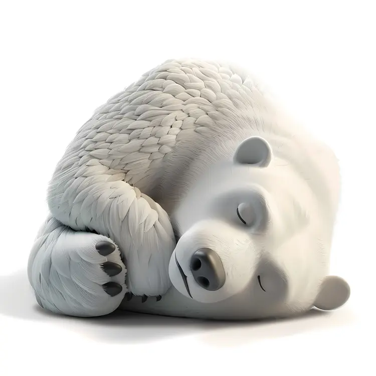 Sleeping Polar Bear