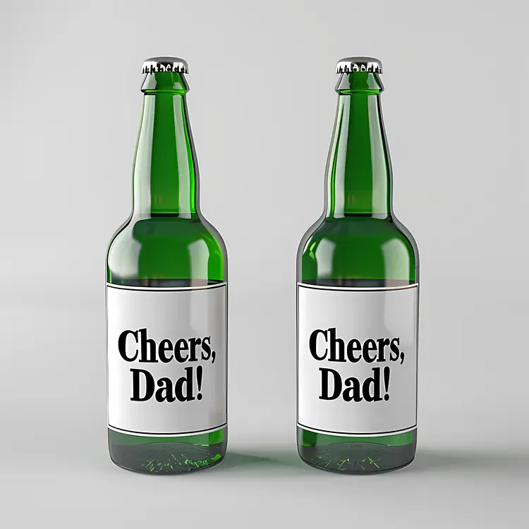 Cheers Dad Beer Bottles
