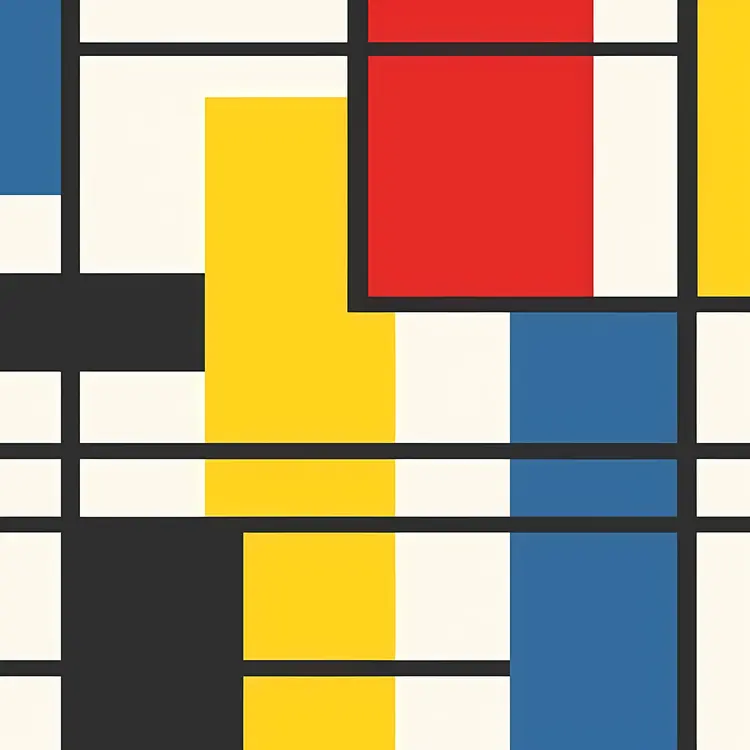 Geometric Blocks Abstract Art