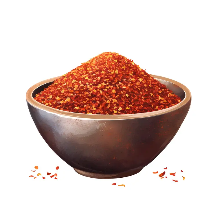 Bowl of Red Pepper Flakes
