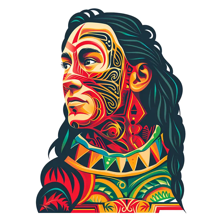 Colorful Tribal Woman