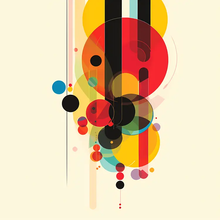 Abstract Colorful Circles Design