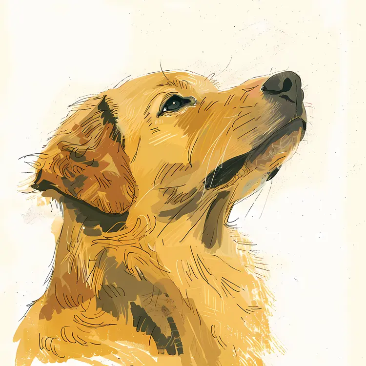 Golden Retriever Watercolor Art
