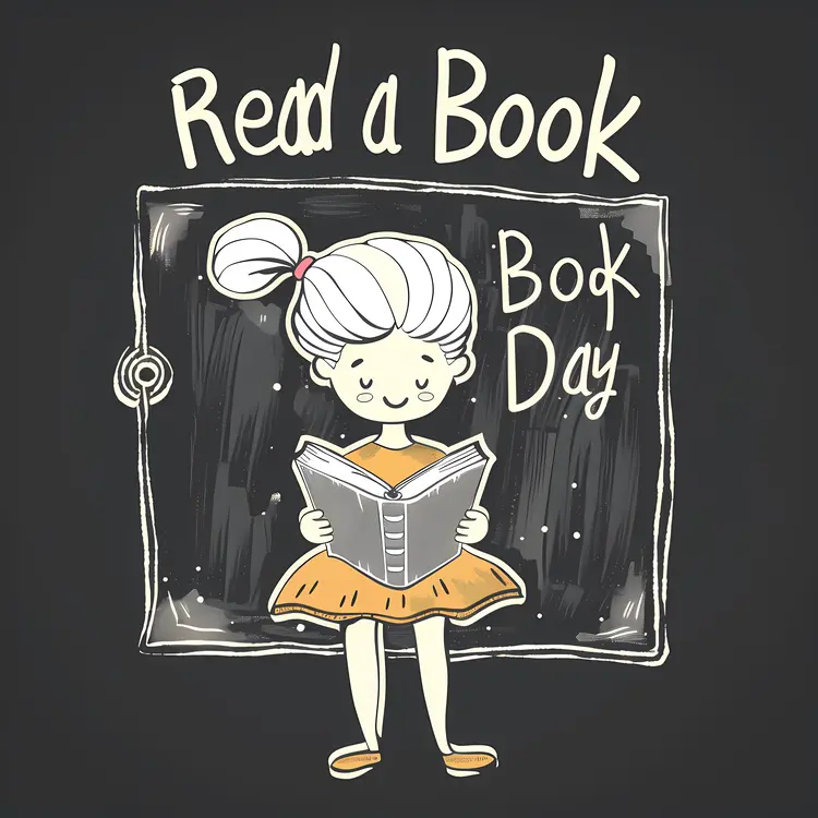 Read a Book Day Illustration