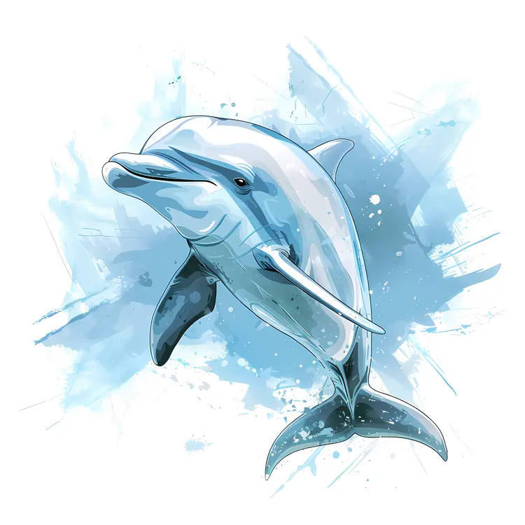 Beautiful Dolphin in Ocean