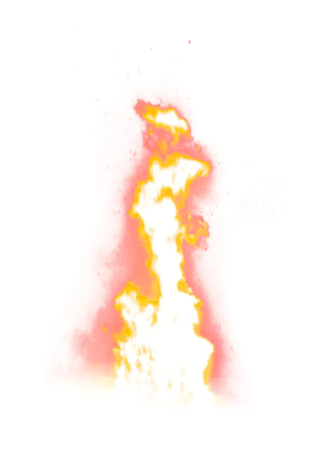 Vertical Orange and Yellow Flames