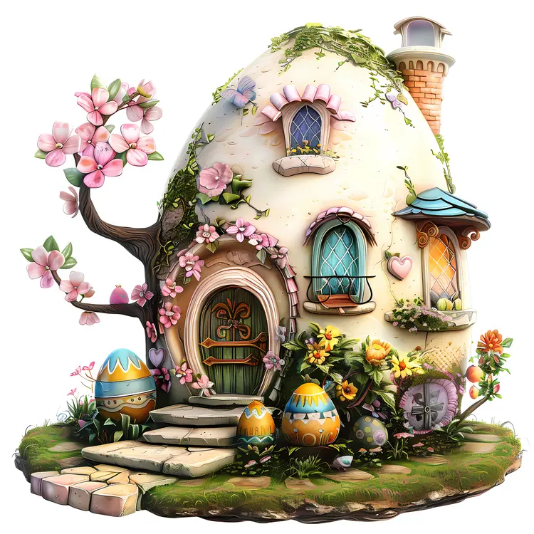 Decorative Egg-shaped Fantasy House