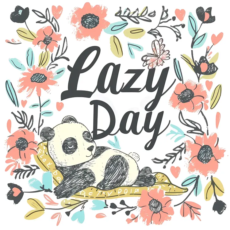 Lazy Day with a Cute Panda