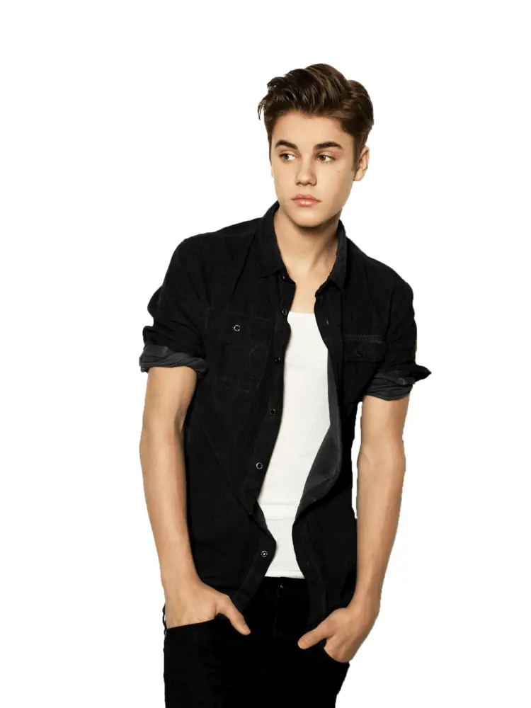 Man in Black Shirt with Hands in Pockets