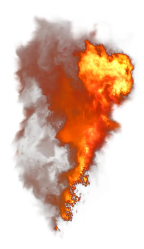 Intense Fire and Smoke
