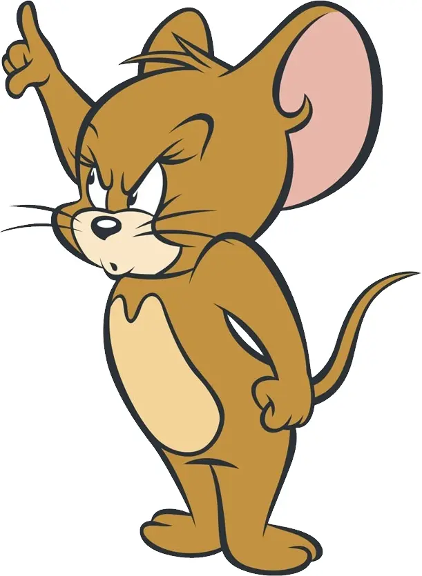 Brown Mouse Pointing Up