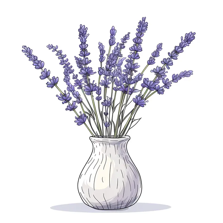Purple Lavender in Vase