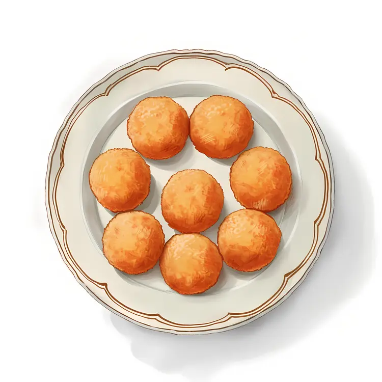 Orange Balls on Plate