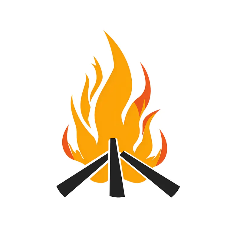 Simple Bonfire Illustration